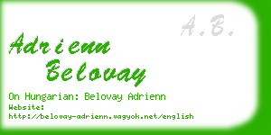 adrienn belovay business card